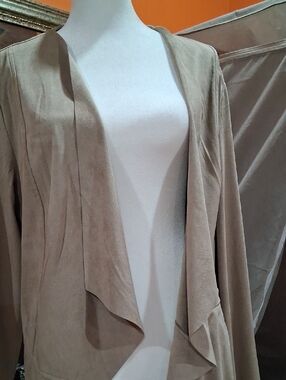 Premise Taupe Suede-Look Jacket